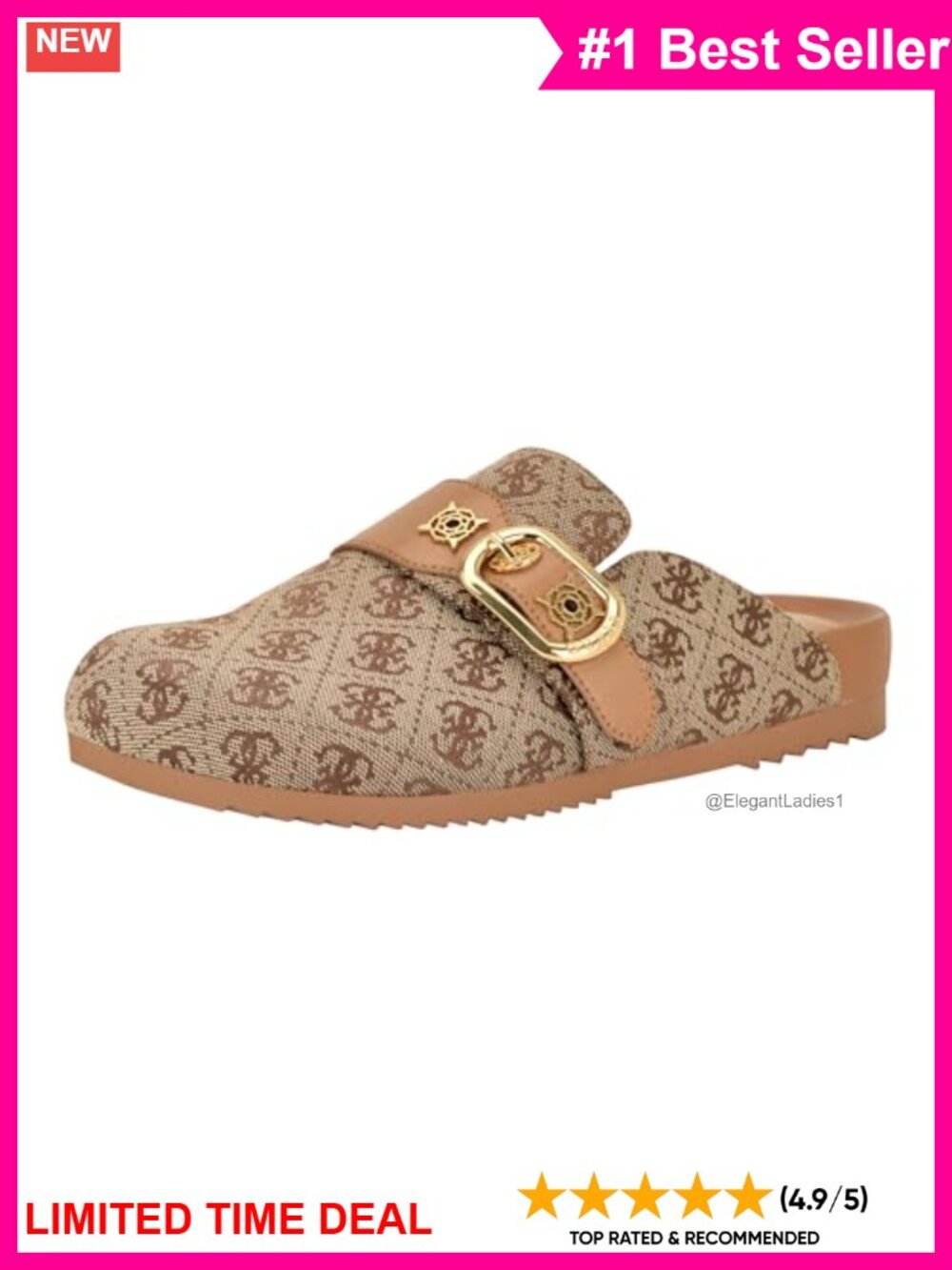 Suede Clogs Mules Pull-On Casual Shoes